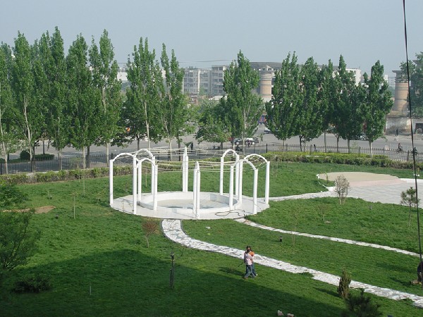 晉安路校區校內花園一角